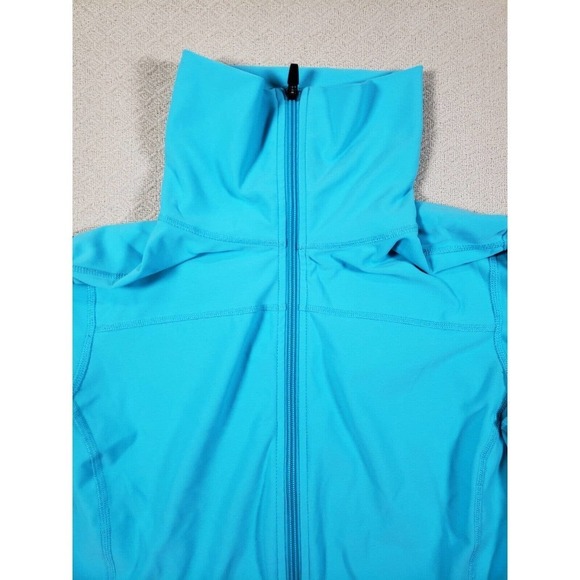 Xersion Jacket Womens Small High Neck Blue Long Sleeve Full Zip Pockets Outdoor - Picture 6 of 13